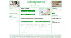 Desktop Screenshot of praxisperlen.de